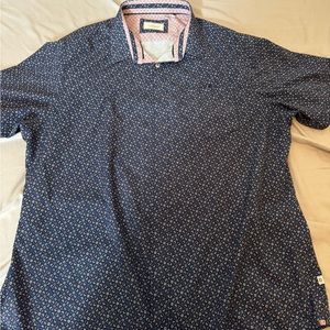 7Diamonds mens button up short sleeve shirt size x-large